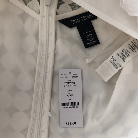 White House Black Market cropped lace top - Picture 5 of 6